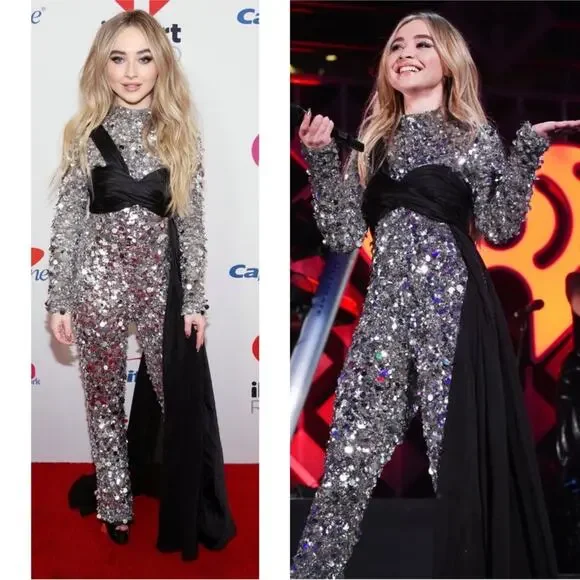 MOSCHINO COUTURE Sequin Embellished Metal Plaque Silk Bustier Jumpsuit Size 10 - Picture 6 of 16